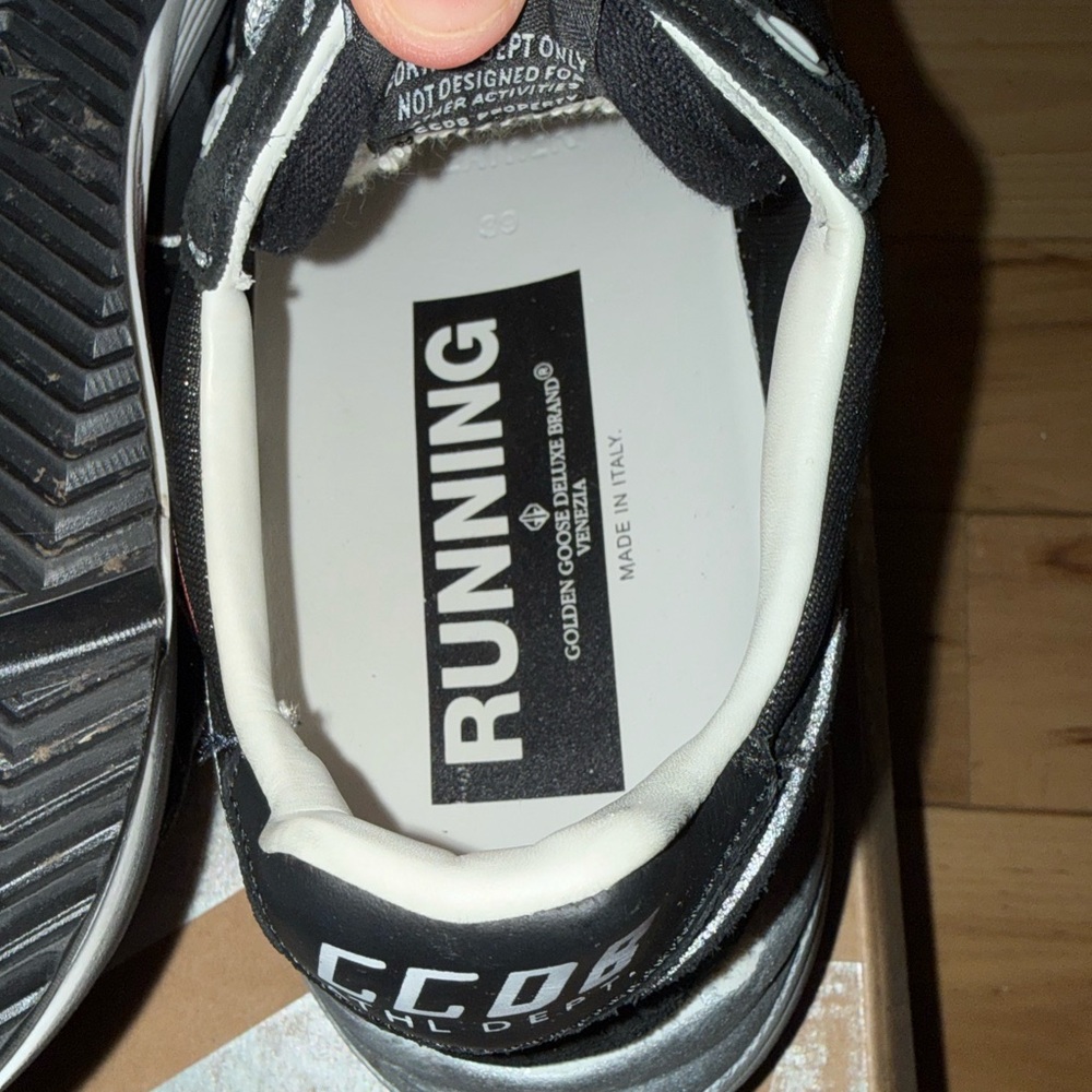 Golden Goose Black and Red Running Sneakers - Picture 9 of 9